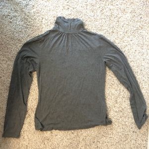 gray turtle neck